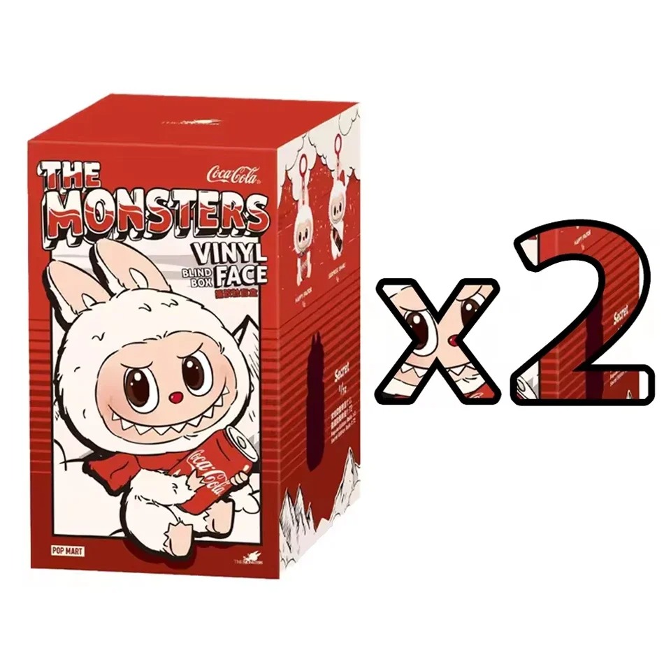 Labubuo Coca-Cola Series Vinyl Face 2PC Labubuo Coca-Cola Series Vinyl Face 2PC